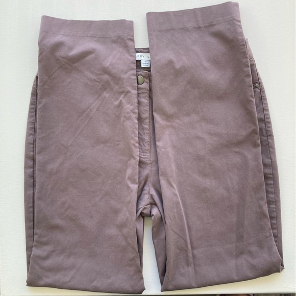 LARRY LEVINE 12 Stretch Khaki DarkTaupe EUC Faux front pockets •P1235• - Picture 7 of 8